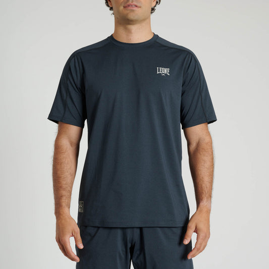 Camiseta manga corta MELANGE azul ABX606