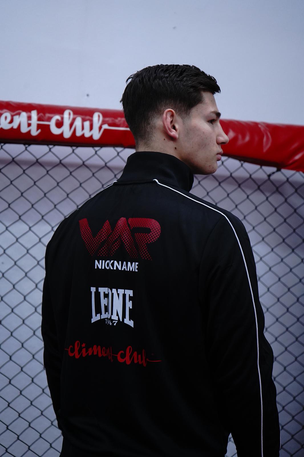 Chándal Deportivo Leone 1947 Climent Club Negro – Conjunto 2 Piezas